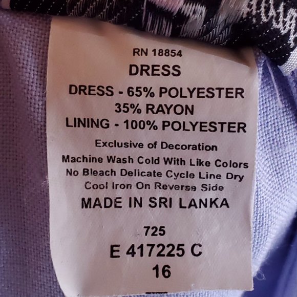 VINTAGE Babydoll Dress Empire Waist Lavender Purple Bow 60s Cotton Size S - Picture 8 of 8